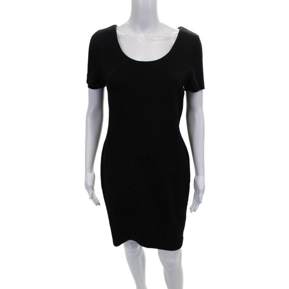 St. John Collection By Marie Gray Womens Sheath Dress Black Size 4